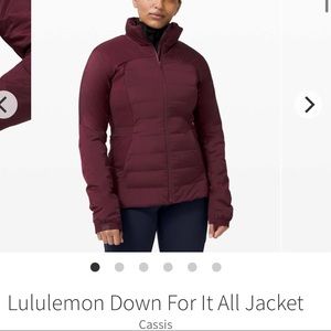 NWT Lululemon Down For It All Jacket